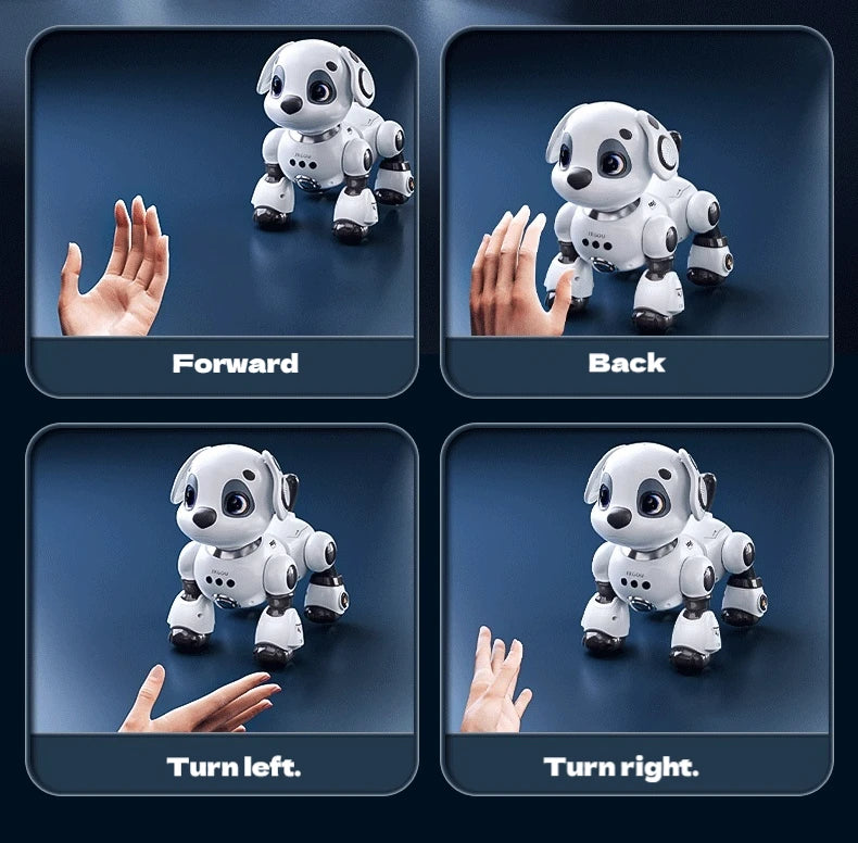 Latest Electric Intelligent Robot Dog Toy Remote Control Car For Children Gesture Dual SensationRacing Boy Gift robots kids toys