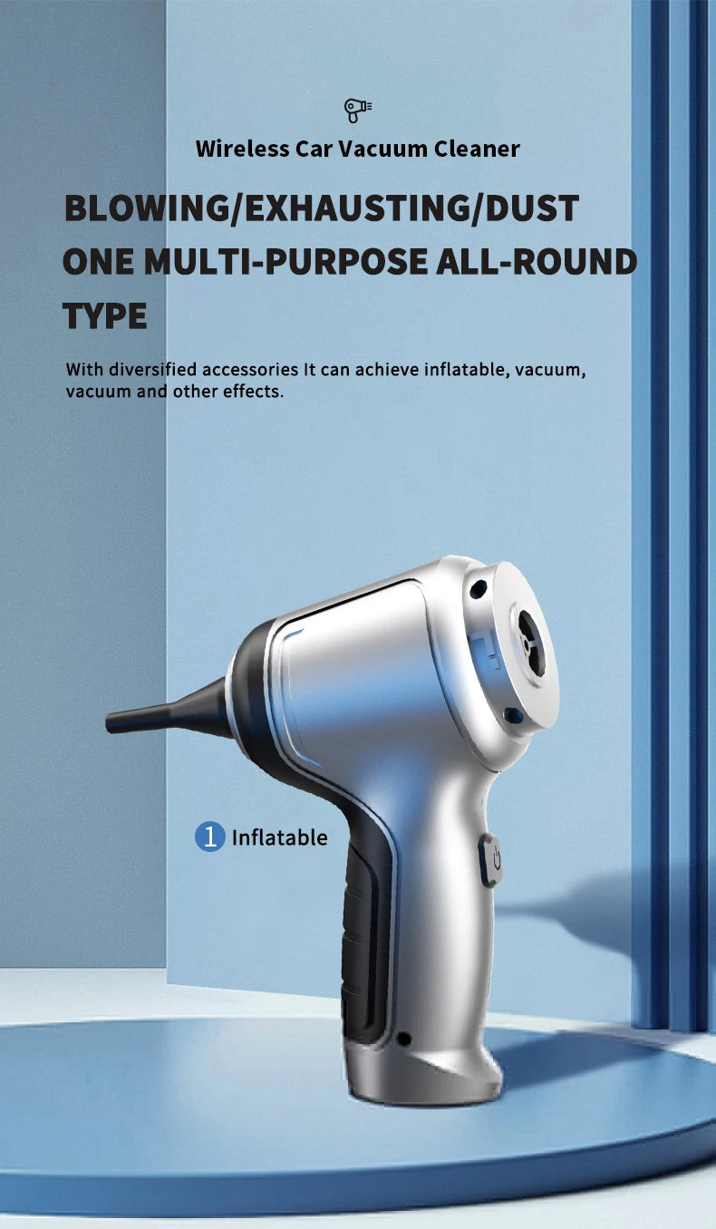 Car Wireless Vacuum Cleaner Strong Suction Handheld  Wet Dry Auto Vacuum Home & Car Dual Use Mini Vacuum Cleaner Home Appliance