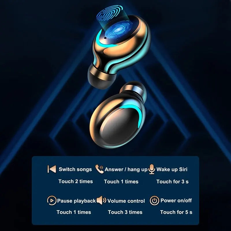 F9 Mini Bluetooth 5.0 Wireless Earphone Headphones Noise Reduction Sport Game Sleep Bluetooth Earbuds HIFI Stereo Music Headset