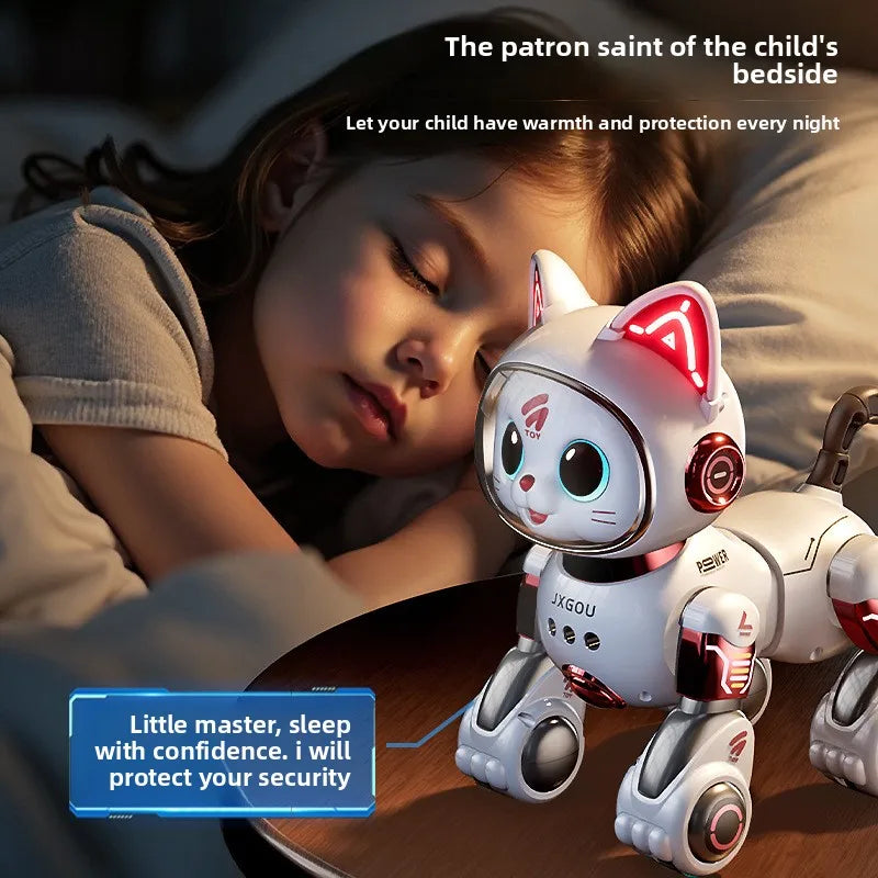 Smart Robotic Cat Toy - Interactive Walking & Meowing Robot for 1-3 Year Old Boys/Girls w/Remote Control