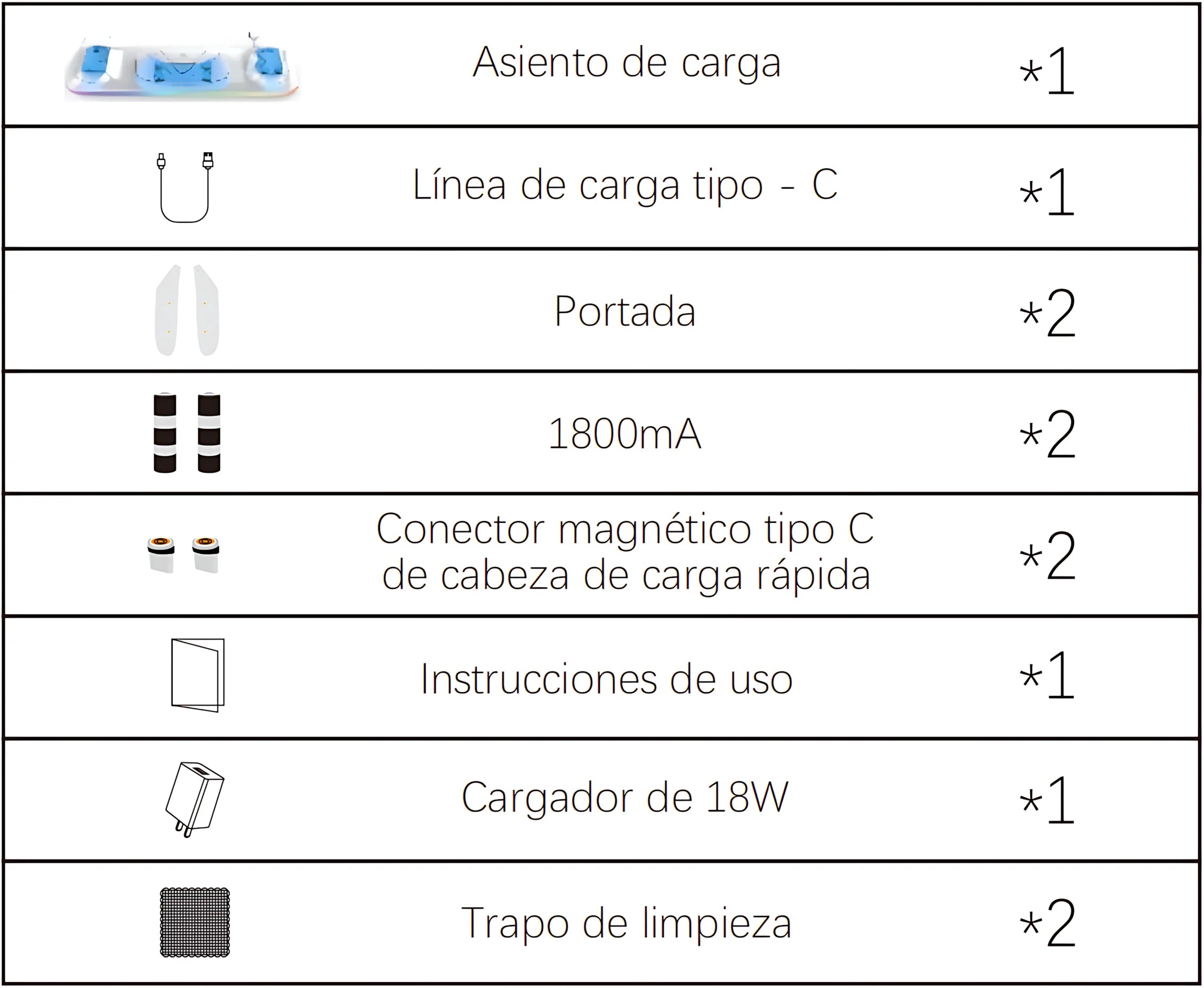 OQ3-025 Wireless Magnetic 18W Fast Charging Dock for Meta Quest 3S – with RGB Lighting & Temperature Protection