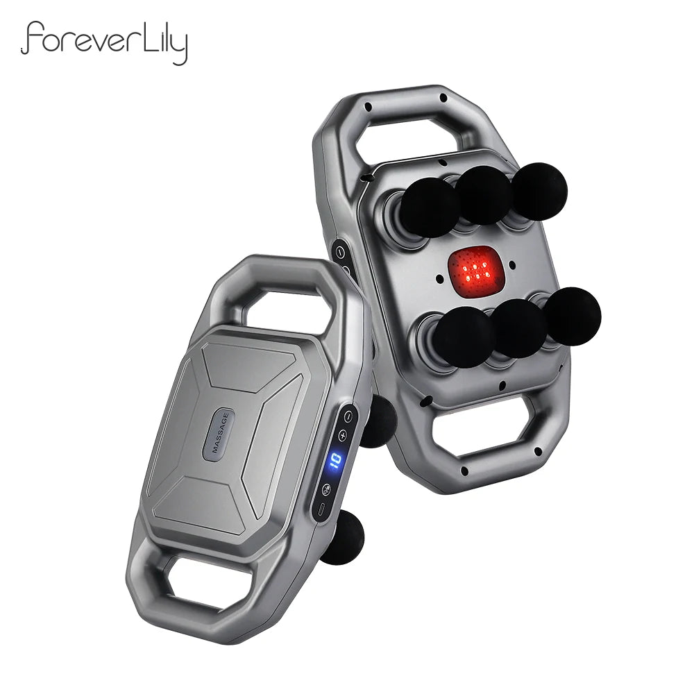 Six-head Fascia Gun High Frequency Vibration Waist Shoulder Back Leg Deep Tissue Body Massage Machine