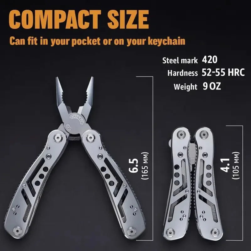 Multitool 24-in-1 Multitools Pliers with Professional Multi-tool for Survival Camping and Hunting Gifts for Men Dad Hus band