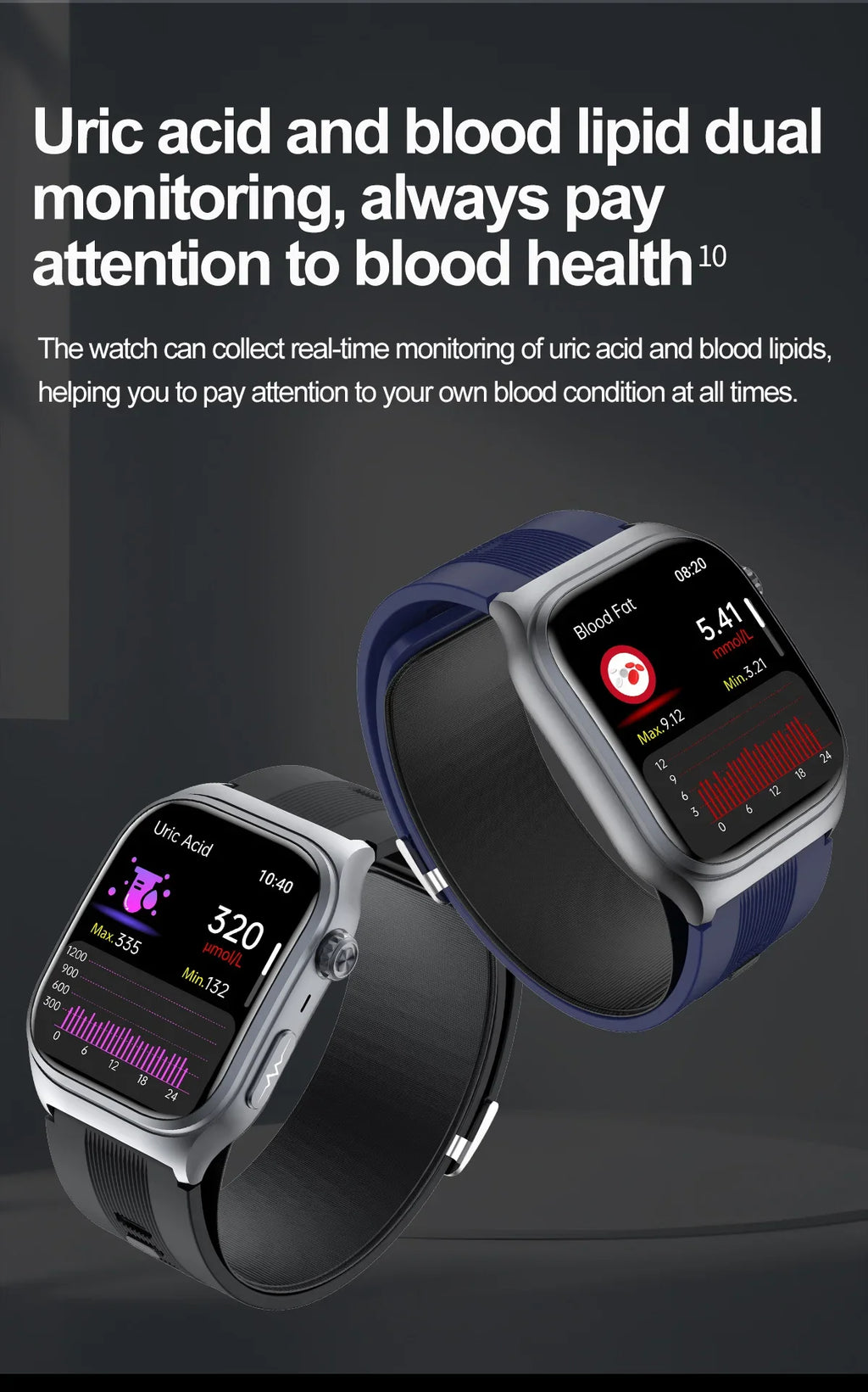 New Precise Detection Blood Pressure Smart Watch Air Pump Airbag Heart Rate ECG Health Bracelet BT Call Watches Men For Xiaomi