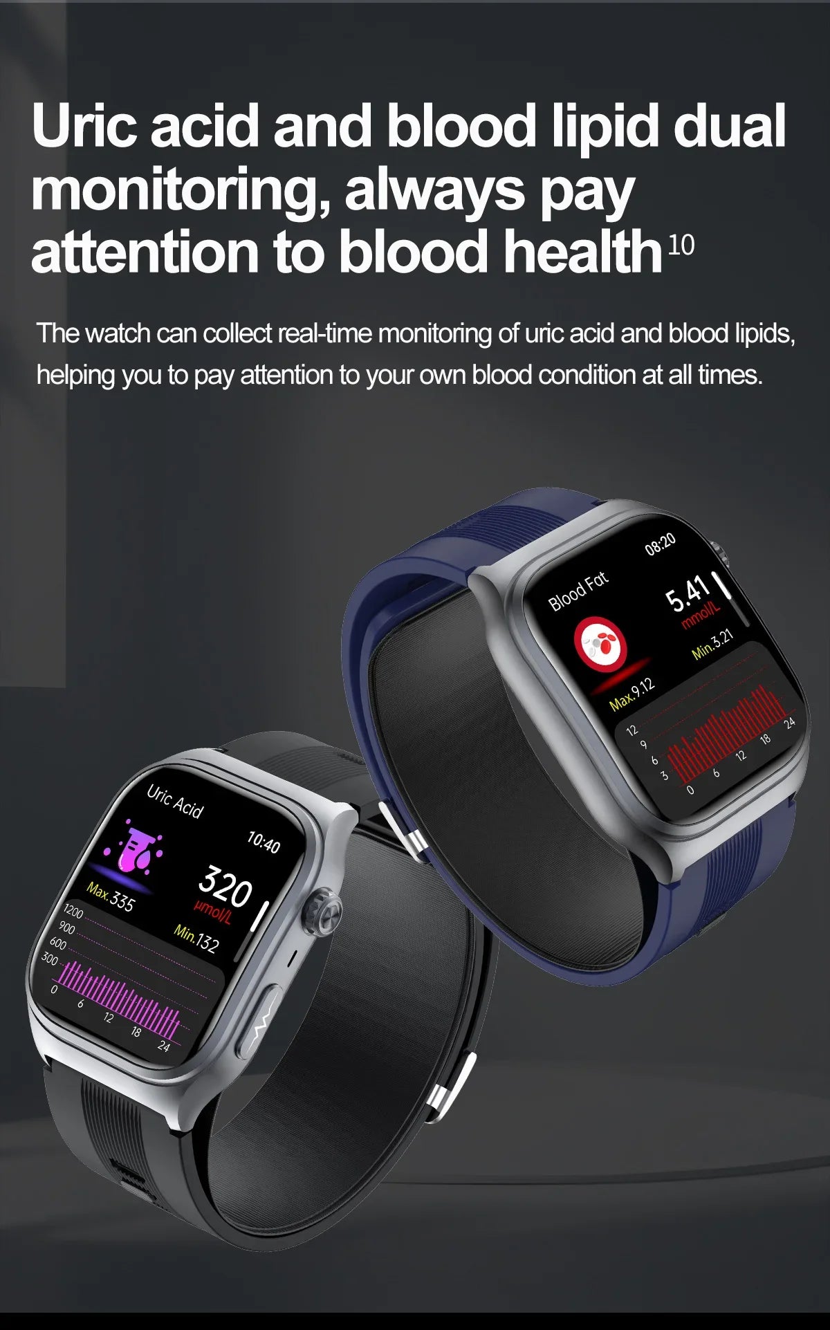 New Precise Detection Blood Pressure Smart Watch Air Pump Airbag Heart Rate ECG Health Bracelet BT Call Watches Men For Xiaomi