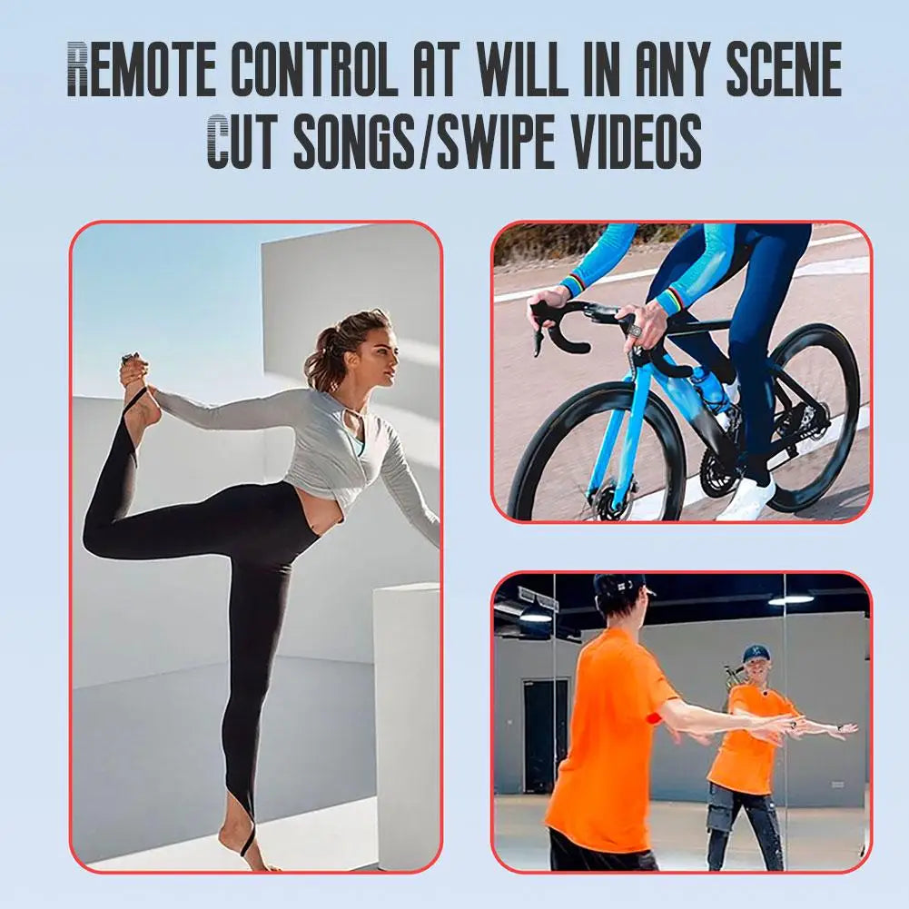 Bluetooth Remote Control Scrolling E-book Page Turner For Tiktok Video Remote Control Selfie Stick Camera Controller ﻿