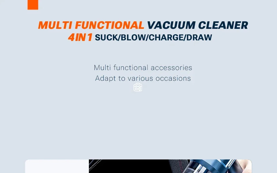 SZUK Car Vacuum Cleaner Portable Handheld Mini Vacuum Cleaner Foldable Strong Suction Powerful Wireless Cleaner Cleaning Machine
