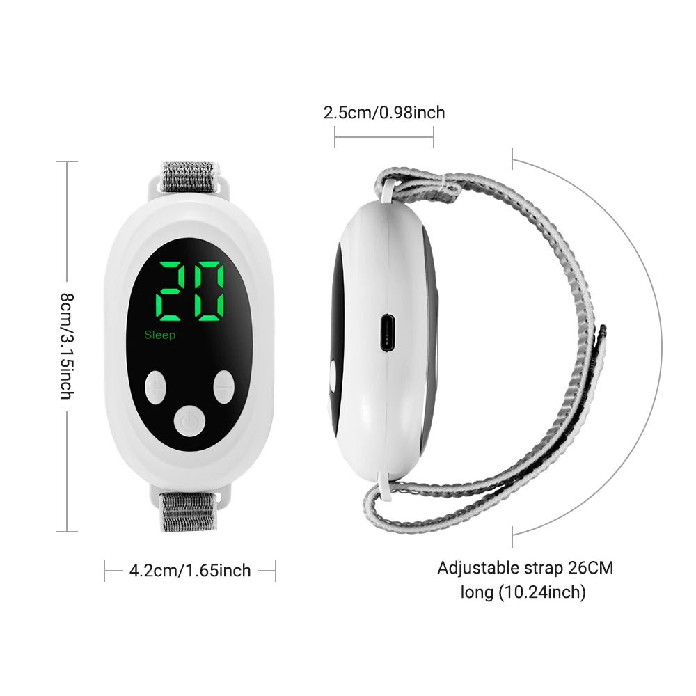 Two modes, 20 levels of intensity, intelligent sleep device, anxiety relief, neurological sleep, insomnia, and soothing device,