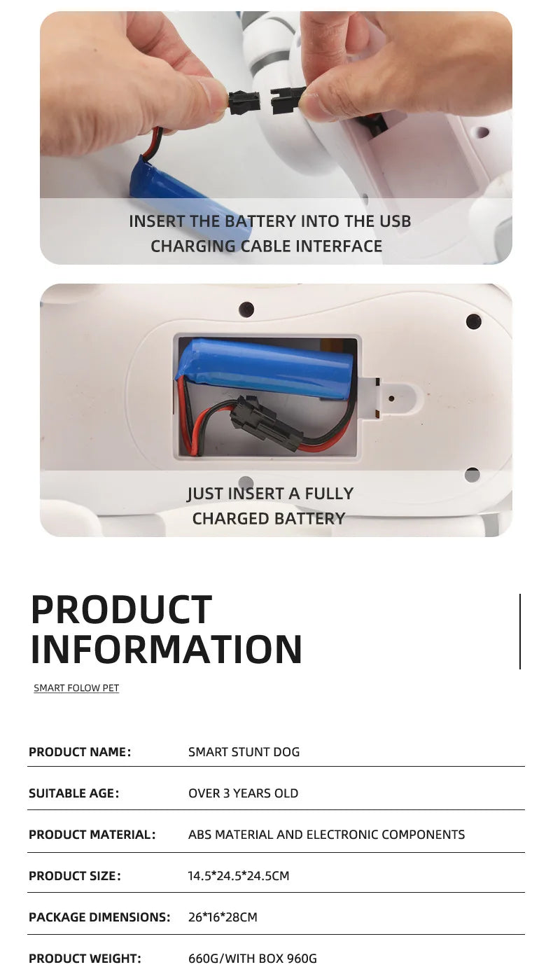 2025 AI Smart Robot Dog - Voice Control, Touch Sensing, Programmable Pet Toy Gift for Boys Girls (RC Dancing)