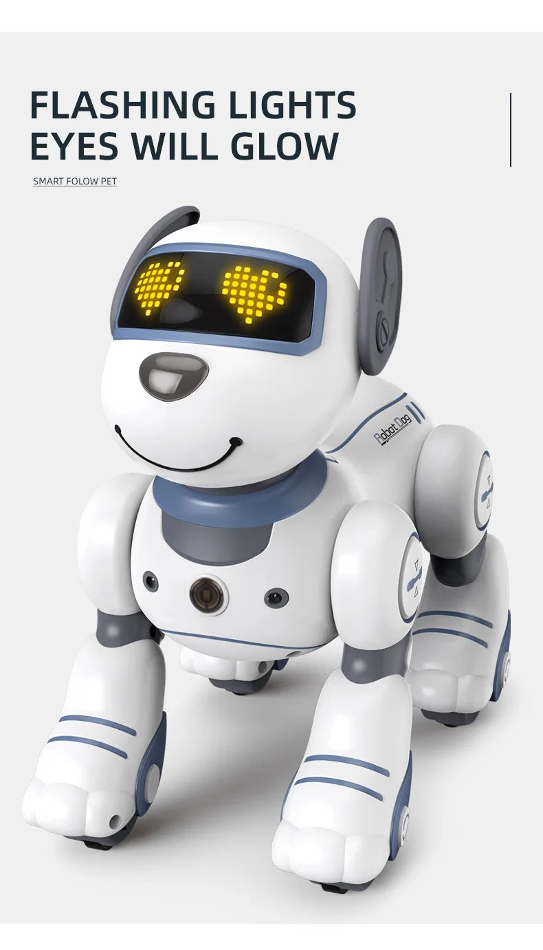 2025 AI Smart Robot Dog - Voice Control, Touch Sensing, Programmable Pet Toy Gift for Boys Girls (RC Dancing)