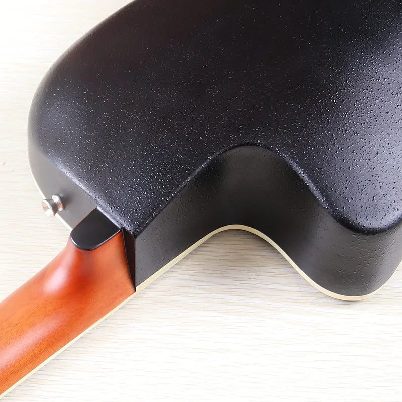 Electric Acoustic Guitar 6 Strings Round Back Ovation Model Brown 41 Inch Acoustic Guitar Cutaway Design Electric Folk Guitar