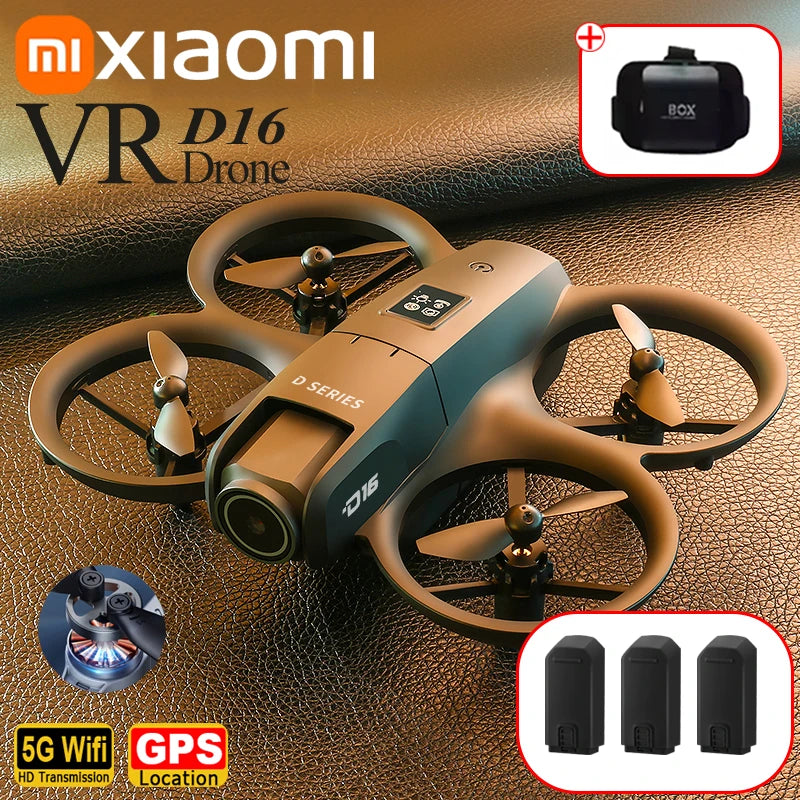 Xiaomi D16 Drone 8K Aerial HD Profesional Dual Camera Optical Flow Positioning Intelligent Avoidance Bushless Power GPS Drone