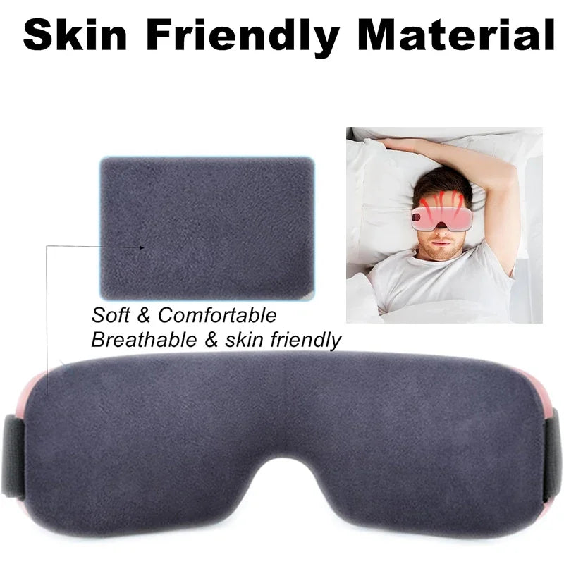 4D Eye Massager Smart Airbag Vibration Eye Care Instrument Hot Compress Bluetooth Eye Massage Glasses Fatigue anti-wrinkle Care
