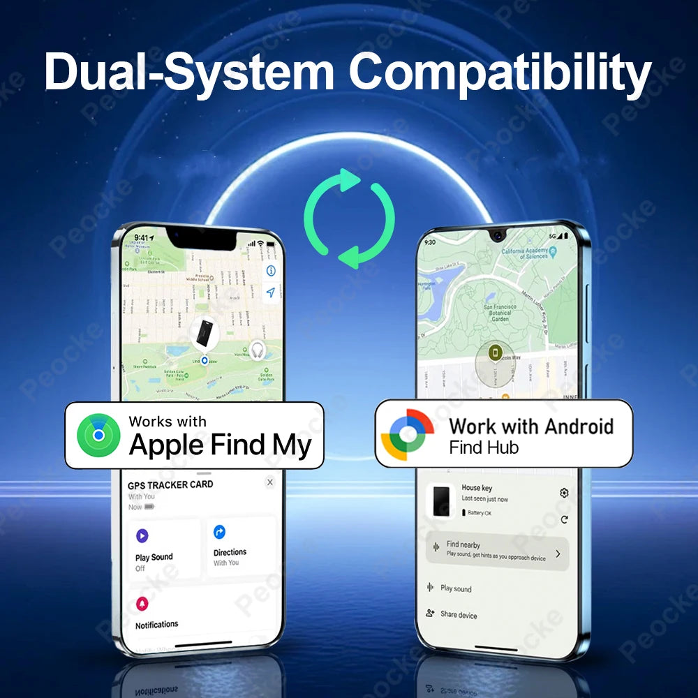 Wallet Anti-loss Card Location Tracking GPS Smart Tag for Android Key Luggage Finder With iPhone Find My App Bluetooth Device