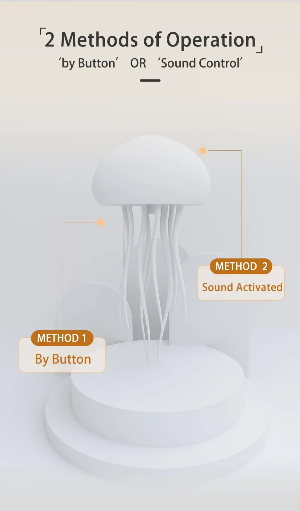 Jellyfish Cartoon Nihgt Light RGB Voice Control Jellyfish Bedside Lamp Type-C LED Night Lamp Upgraded Bluetooth Humidifier Model