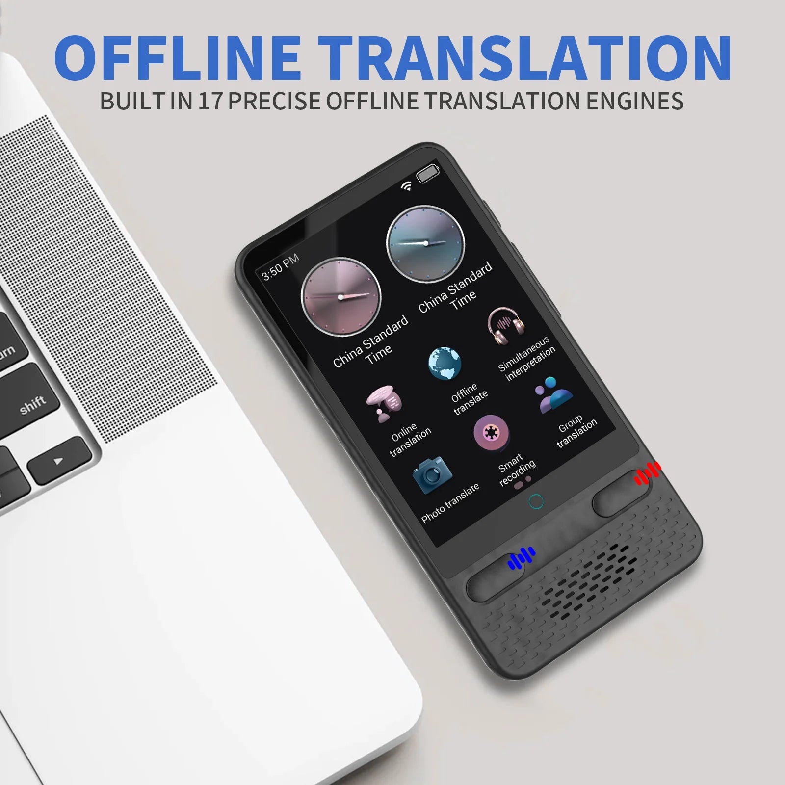 Language Translator Device AI Translation Support ChatGPT 138 Languages Translation Two Way Real Time Voice Translation with