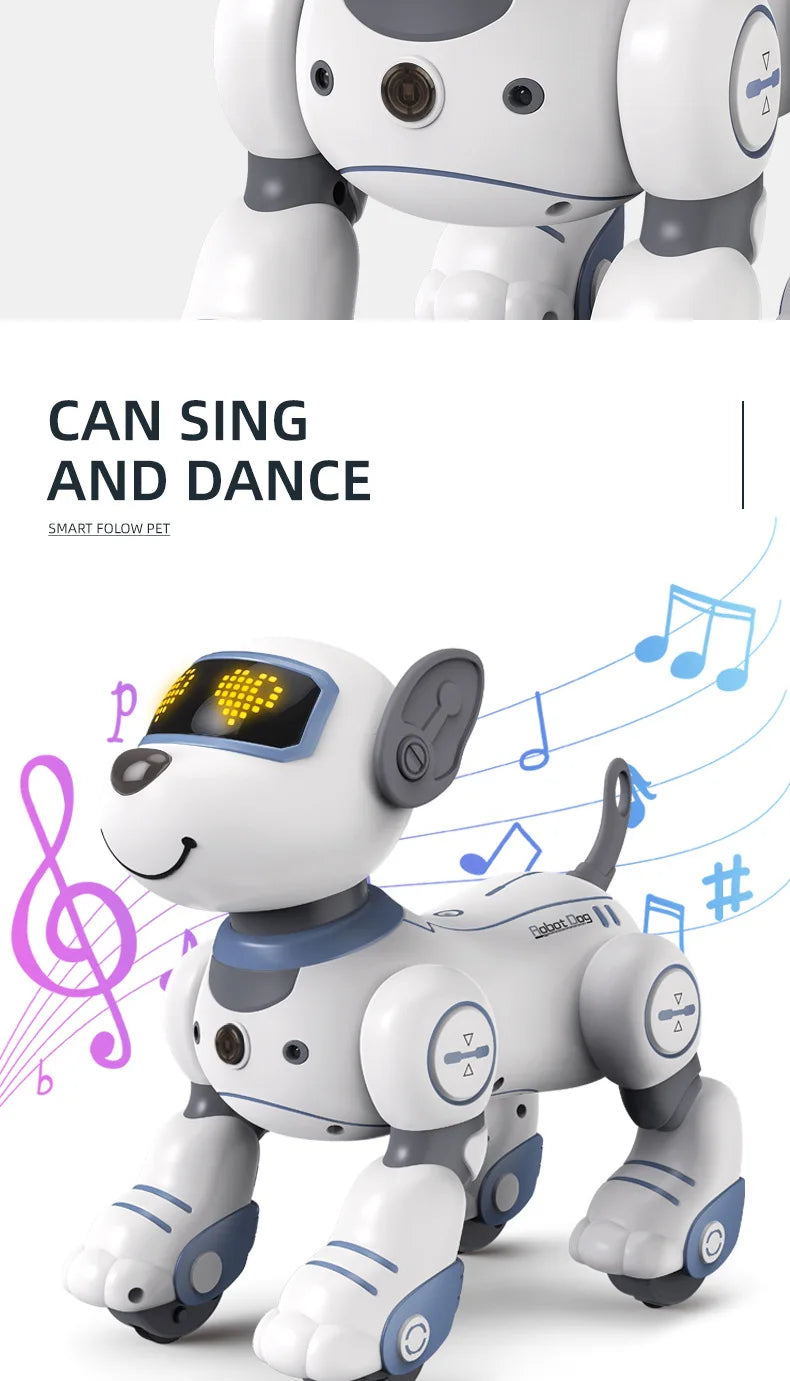 2025 AI Smart Robot Dog - Voice Control, Touch Sensing, Programmable Pet Toy Gift for Boys Girls (RC Dancing)