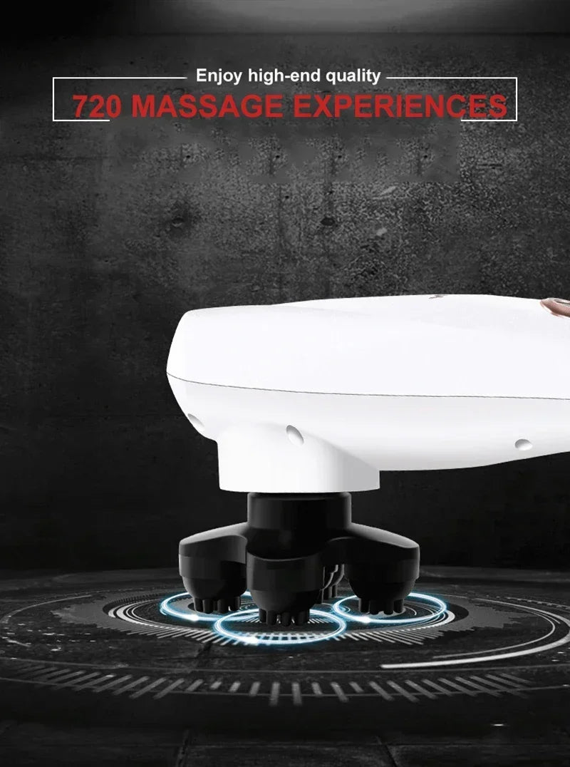 2025 NEW Electric Handheld Dolphin Massage Stick Shoulder Neck Tapping Cervical Spine Waist Legs Whole Body Meridian Relaxation