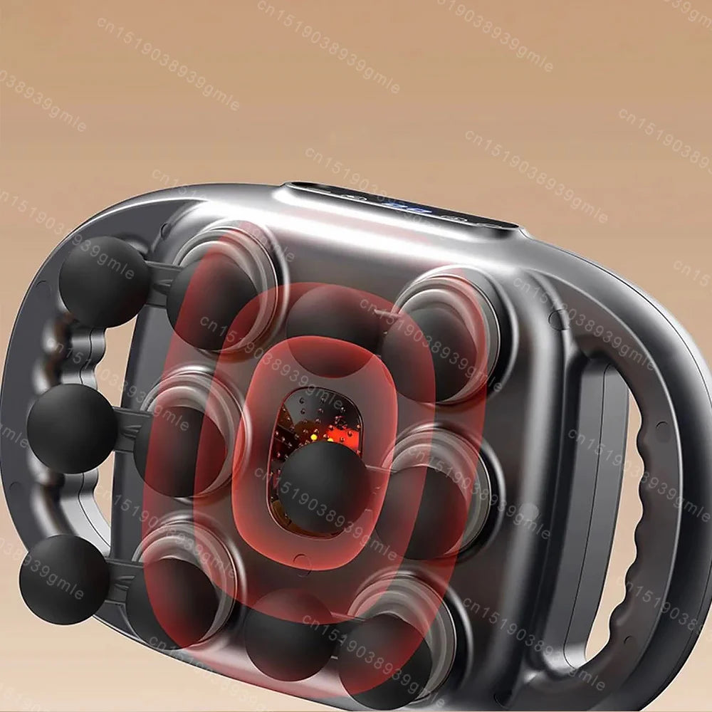 Fascia Gun 12/8 Heads Electric Massage Gun Muscle Relaxation High Frequency Back Massage Deep Tissue Muscle Fascia Massage Gun