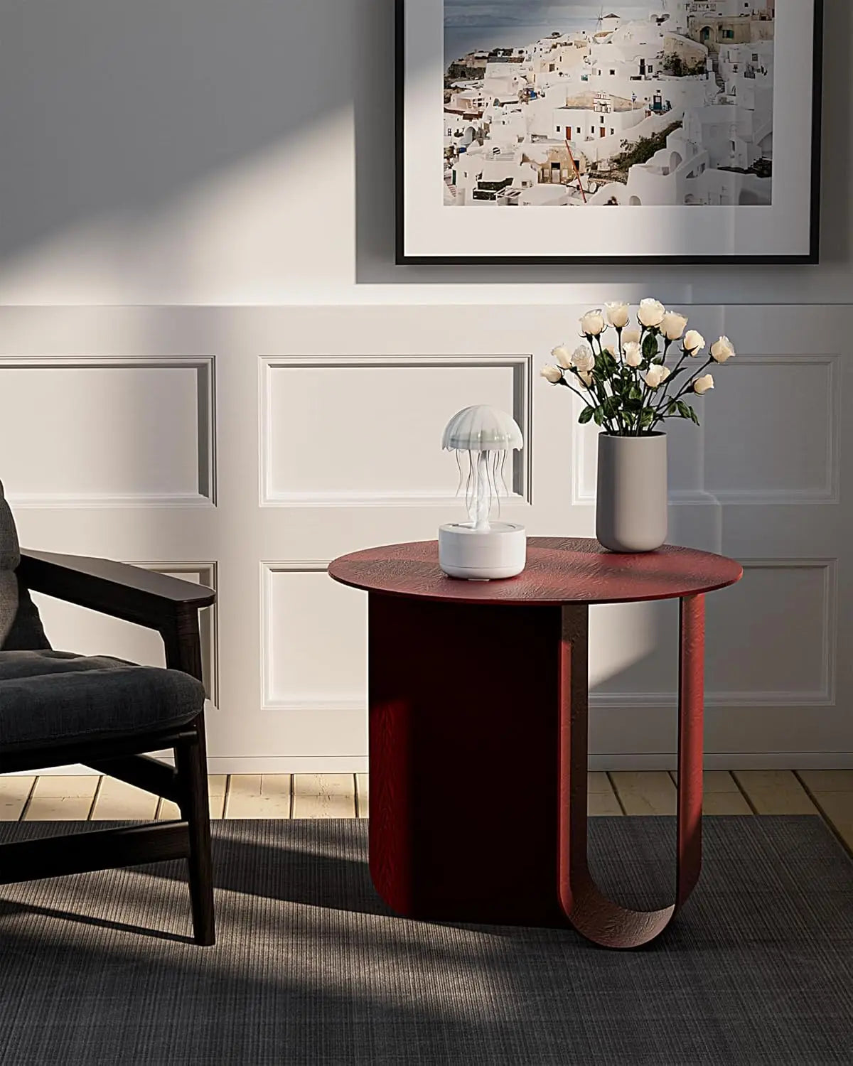 Jellyfish Cartoon Nihgt Light RGB Voice Control Jellyfish Bedside Lamp Type-C LED Night Lamp Upgraded Bluetooth Humidifier Model