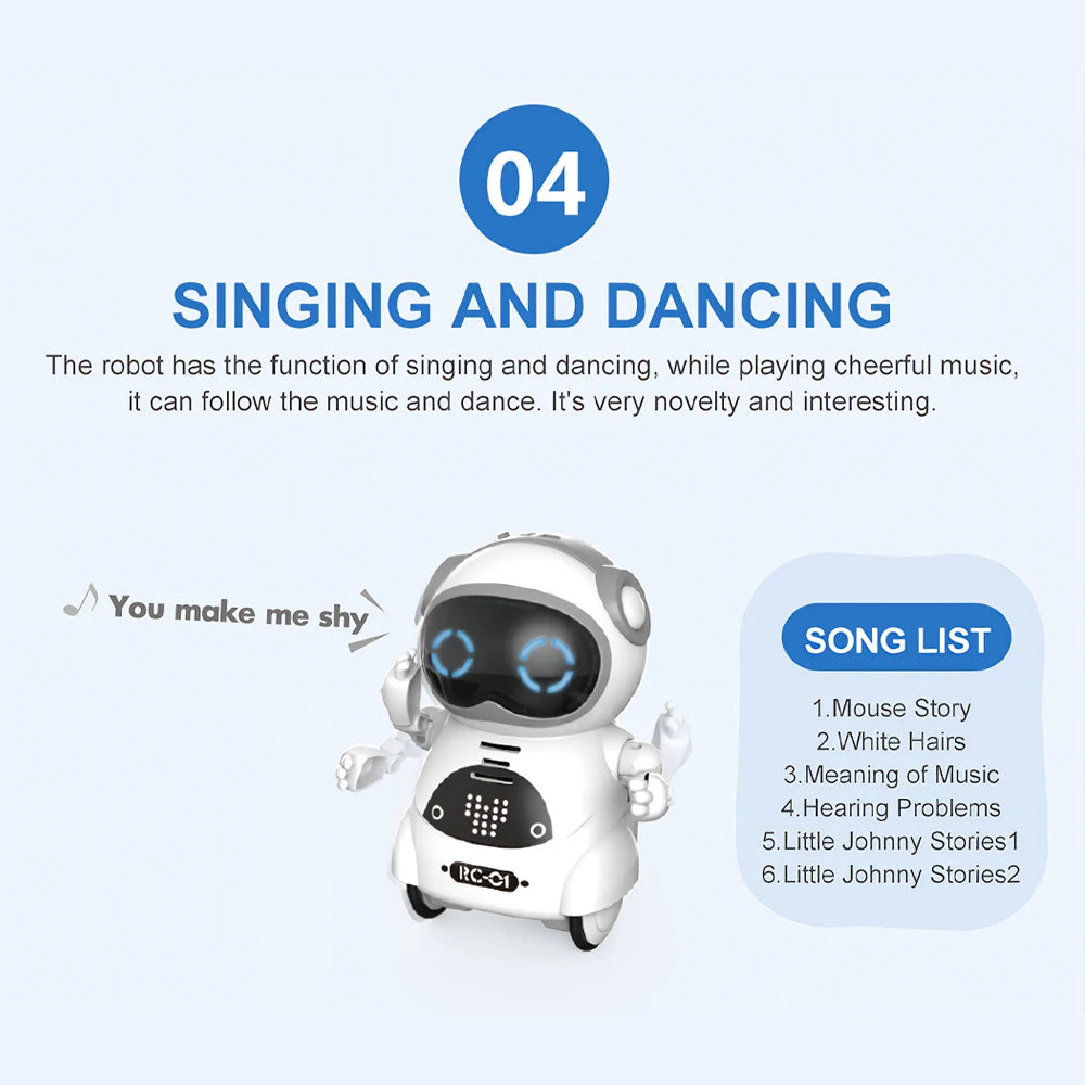 Robot Can Talk Interactive Dialogue Voice Recognition Recording Singing And Dancing Storytelling Mini Smart Robot Toy