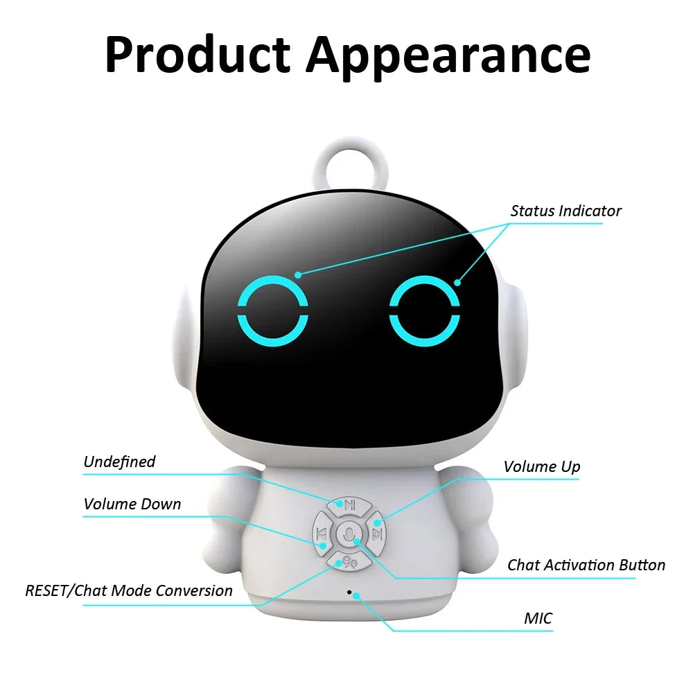 Tuya Smart Life AI Voice Recognition Robot Early Education Toys for Kids Speech Interactive Telling Stories Companion Chatbot