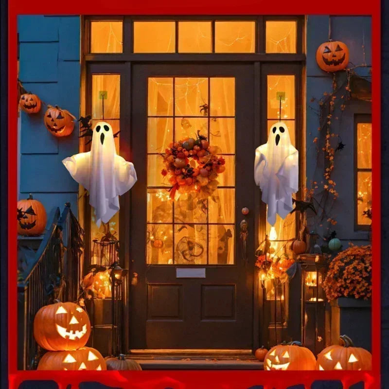 Indoor Wall Bedroom Outdoor Party Garden Patio Front Porch Yard Scary  Spooky Fall Halloween Ornaments Gifts Hanging Ghosts