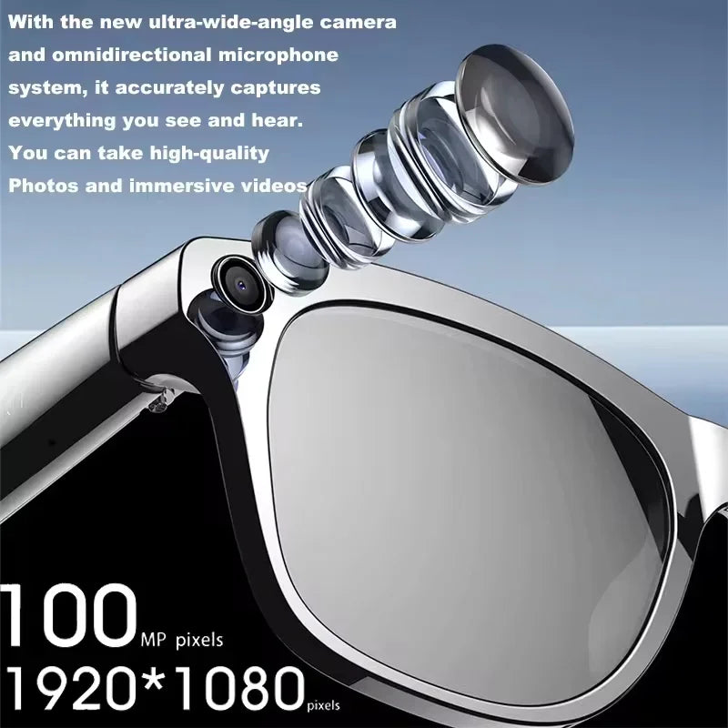 XIAOMI MIJIA 6K HD AI Smart Glasses Chat 260Mah Battery Voice Assistant Control GPT 100MP Camera Bluetooth Call  Smart Glasses