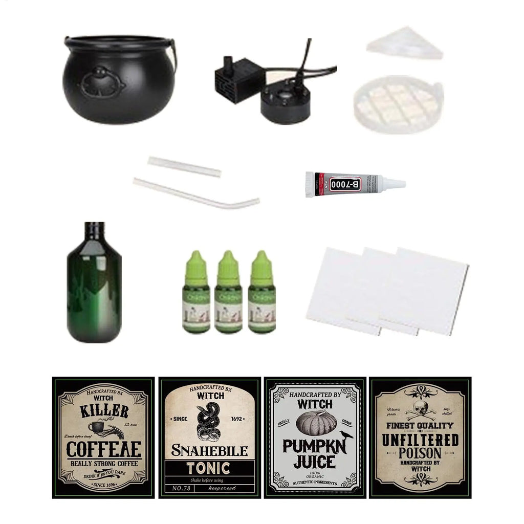 Halloween Cauldron Halloween Haunted House Decor Spooky Cauldron with Fume Effect for Homeowners Event Planners School