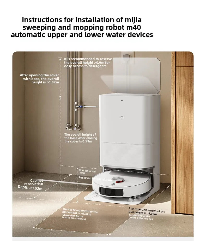Xiaomi Mi Home Robotic Vacuum Cleaner M40,M40S with Mechanical Arm Sweeping and Mopping Intelligent Appliance