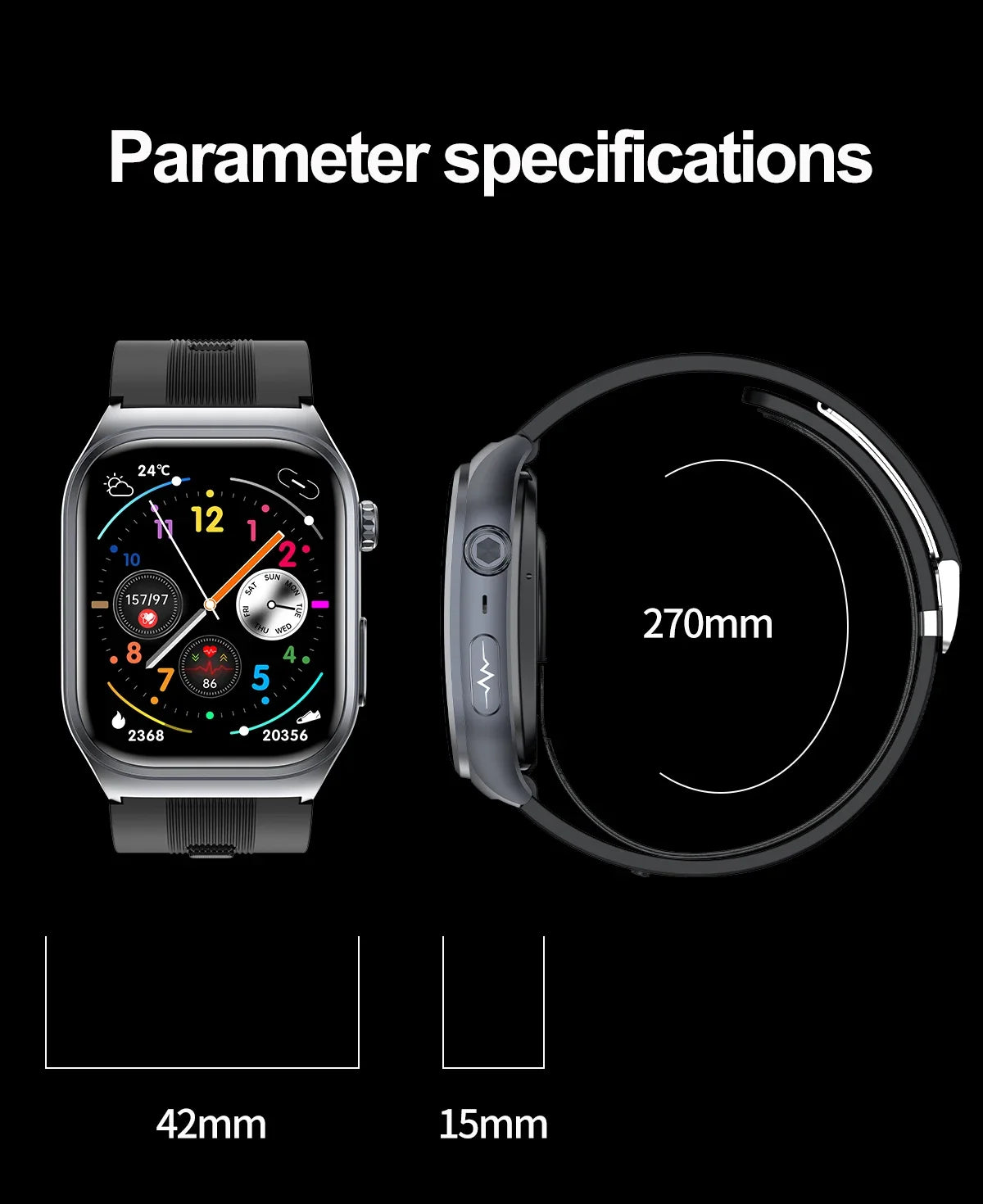 New Precise Detection Blood Pressure Smart Watch Air Pump Airbag Heart Rate ECG Health Bracelet BT Call Watches Men For Xiaomi