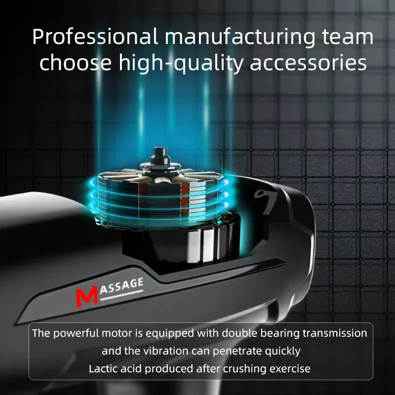 Massage Gun Deep Tissue Percussion Massager For Athletes Recovery And Pain Relief Handheld Relaxation Electric Massagers