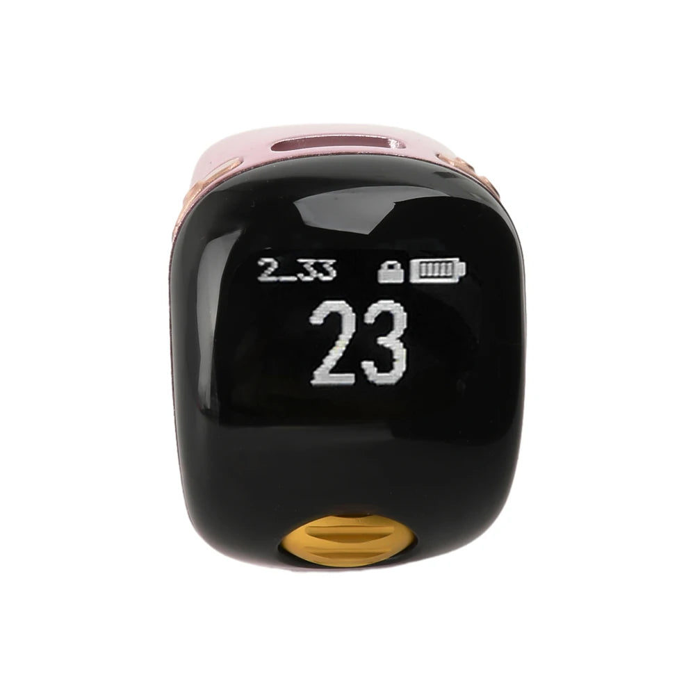 Portable Ring Type Ball Digital Finger Counter 75mah Type-C Rechargeable Adjustable OLED Screen Display Mini Tally Counter