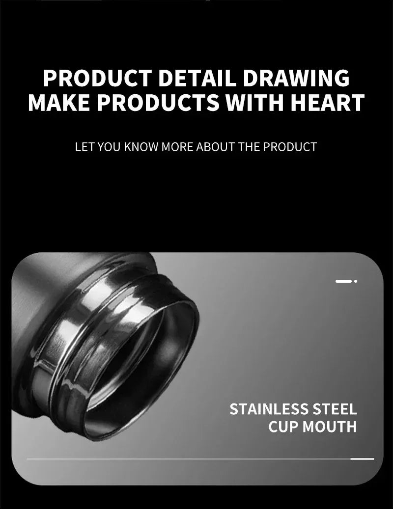 500mI Auto Digital Intelligent Thermos Cup For Tesla Model 3 X S Y P100D SpaceX Car Digital Smart Thermos Cup Auto Accessories