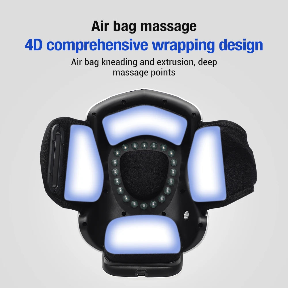 Smart Knee Massage Hot Compress Knee Relax Massager Knee Cap Treasure Laser Infrared Elbow Shoulder Massager Relive Joint Pain