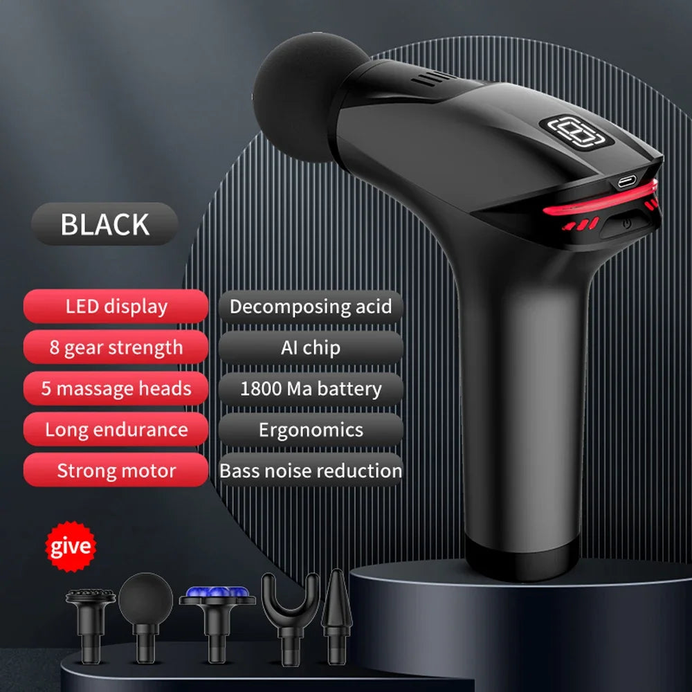 Massage Gun Cold Compress Muscle Massager Electric Percussion Pistol Massagers For Body Neck Back Relaxation Fitness Slimmin