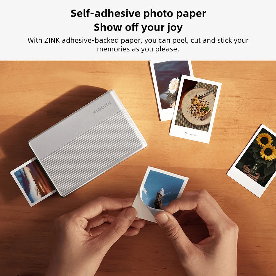 Xiaomi Portable Photo Printer 1S Bluetooth 5.2 Thermal Printer Multifunctional Pocket Printer for Smartphone and Tablet