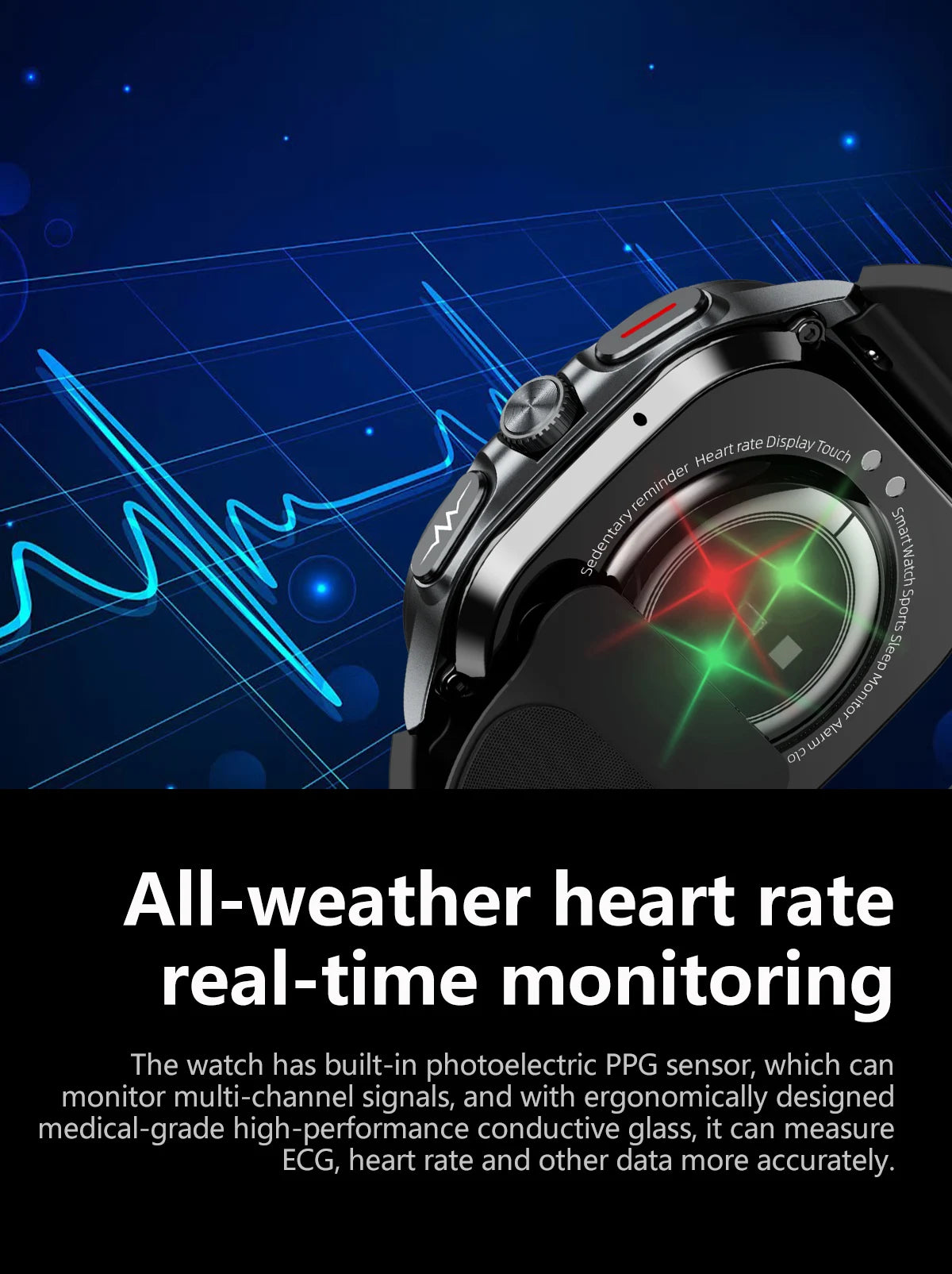 2025 For XIAOMI IOS New Air Pump Airbag Accurate Measure ECG NFC Smart Watch Blood Pressure Men Women