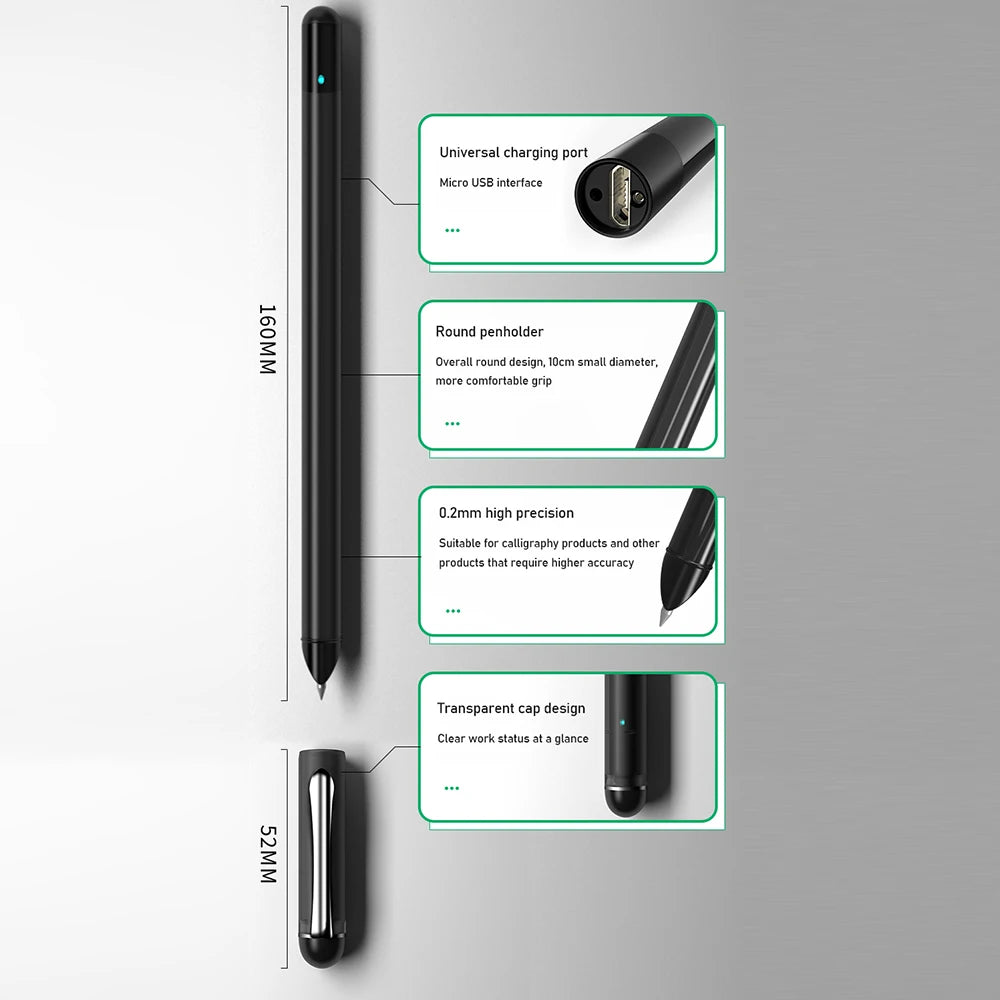 Bisofice Notebook Digital Pen Smart Pen Writing Set Includes Smartpen Smart A5 PU Leather Notebook Reusable Writing Tablet B5