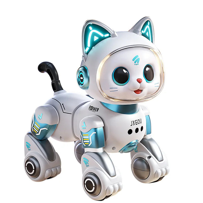 Smart Robotic Cat Toy - Interactive Walking & Meowing Robot for 1-3 Year Old Boys/Girls w/Remote Control