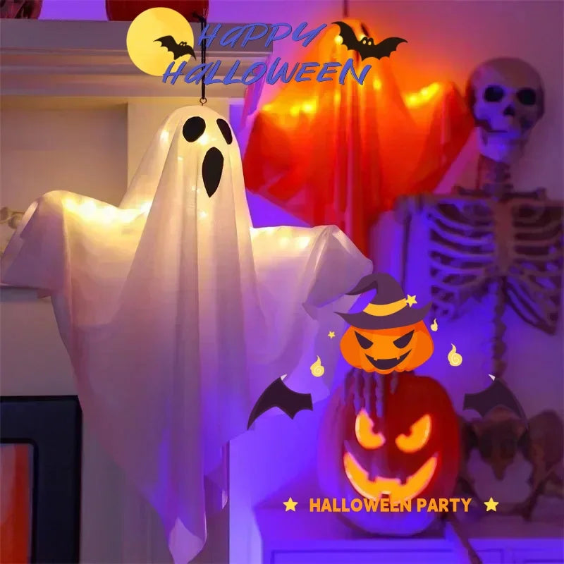 Indoor Wall Bedroom Outdoor Party Garden Patio Front Porch Yard Scary  Spooky Fall Halloween Ornaments Gifts Hanging Ghosts