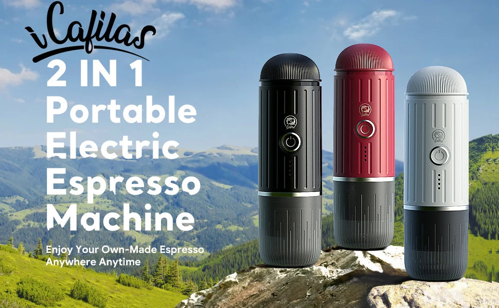 Auto Espresso Coffee Maker Portable Coffee Machine Wireless Electric Espresso Maker Fit Nespresso Capsule & Coffee Powder