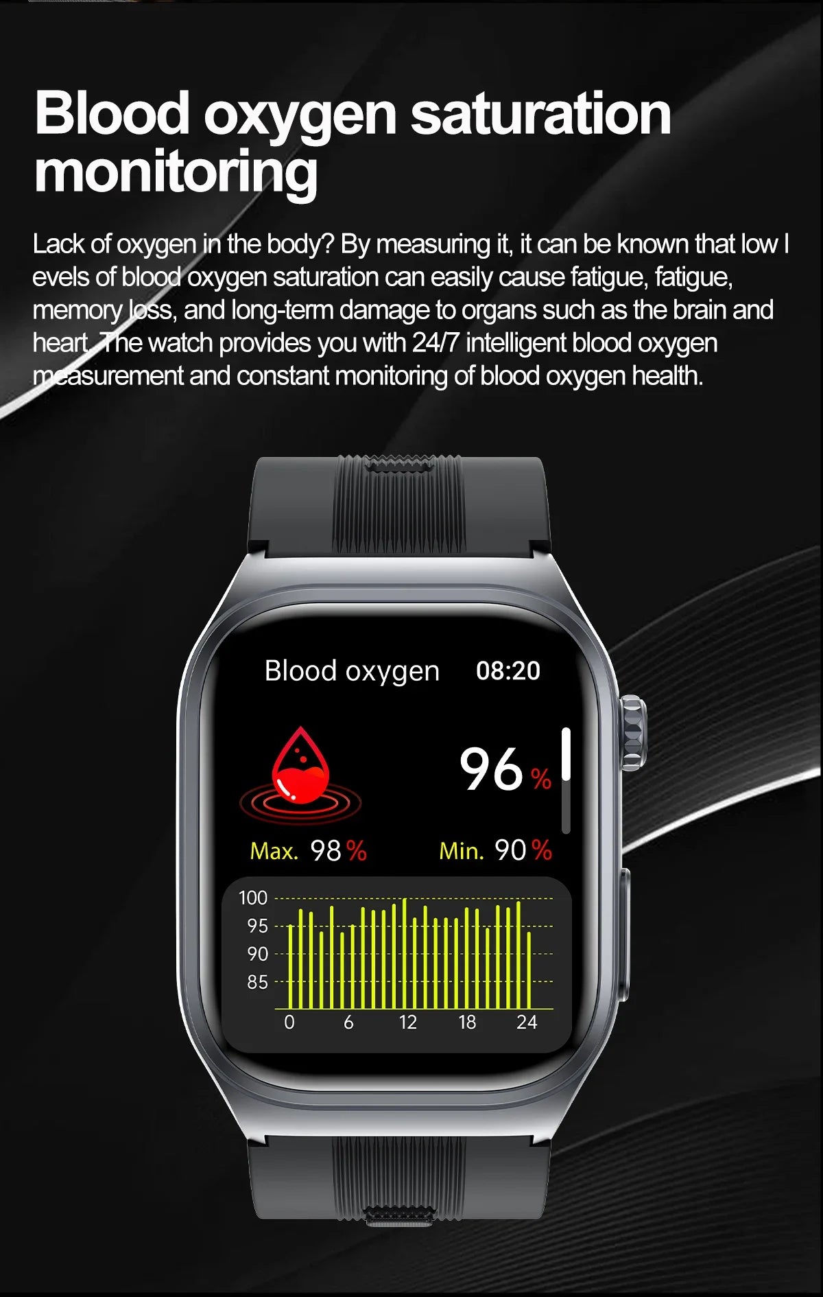 New Precise Detection Blood Pressure Smart Watch Air Pump Airbag Heart Rate ECG Health Bracelet BT Call Watches Men For Xiaomi