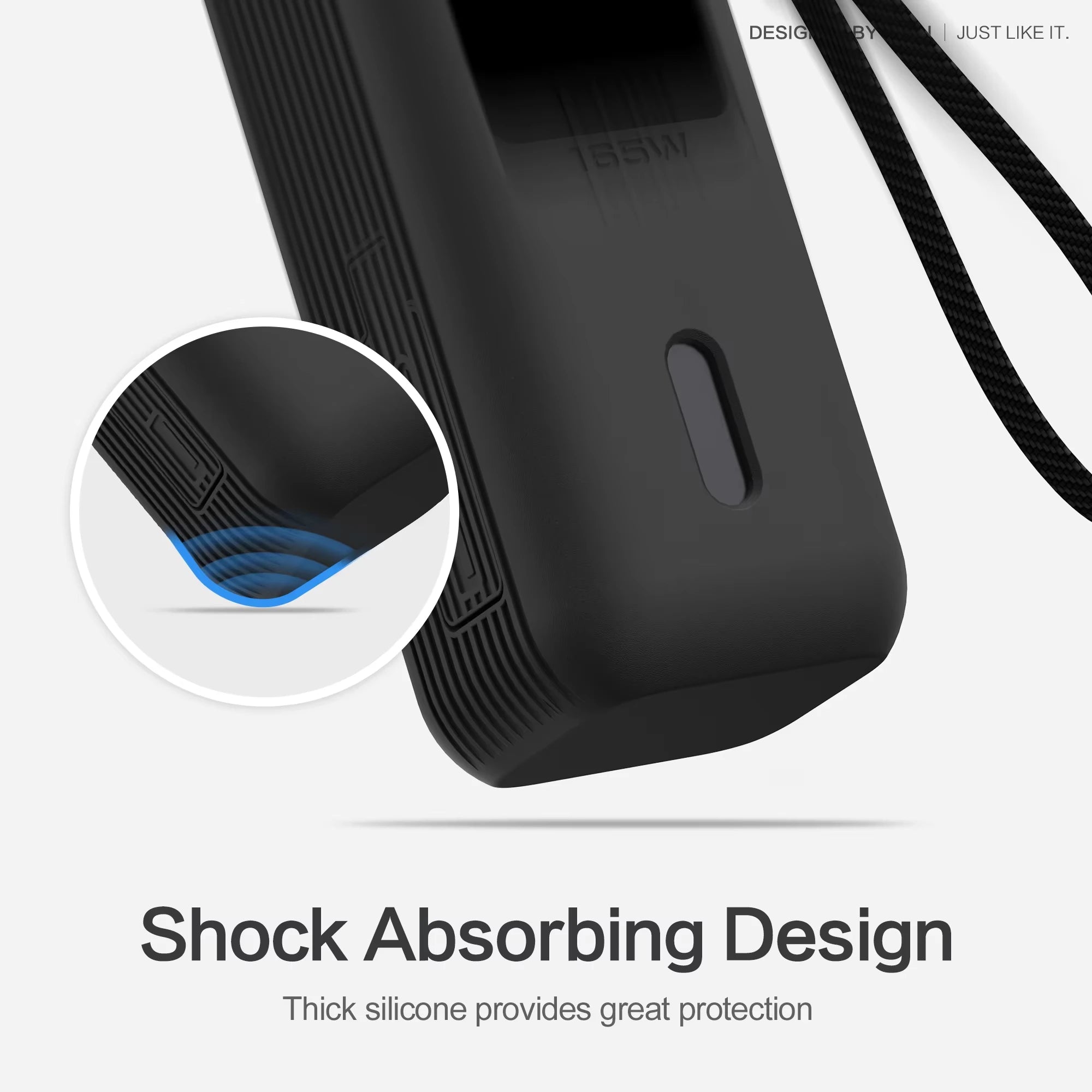 Sikai Eco-Friendly Silicone Portable Charger Case for Anker zolo 2in1 165W PowerBank Shockproof Cover Compatible with Anker zolo