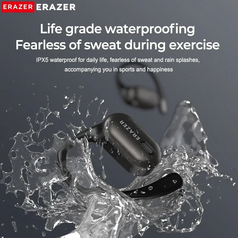ERAZER XF38  Bluetooth Earphones AI Translator Earbuds OWS LCD Touch Screen Sport Wireless Headphones HD Stereo Sound Longlife