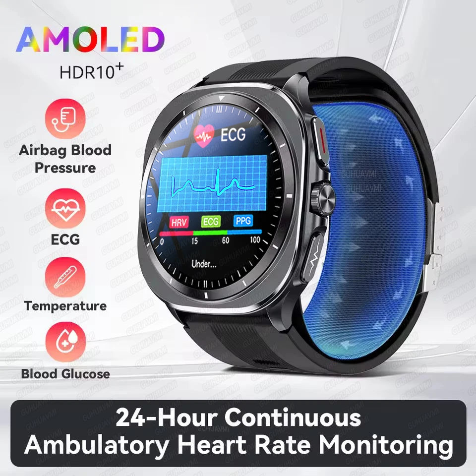 2025 For XIAOMI IOS New Air Pump Airbag Accurate Measure ECG NFC Smart Watch Blood Pressure Men Women