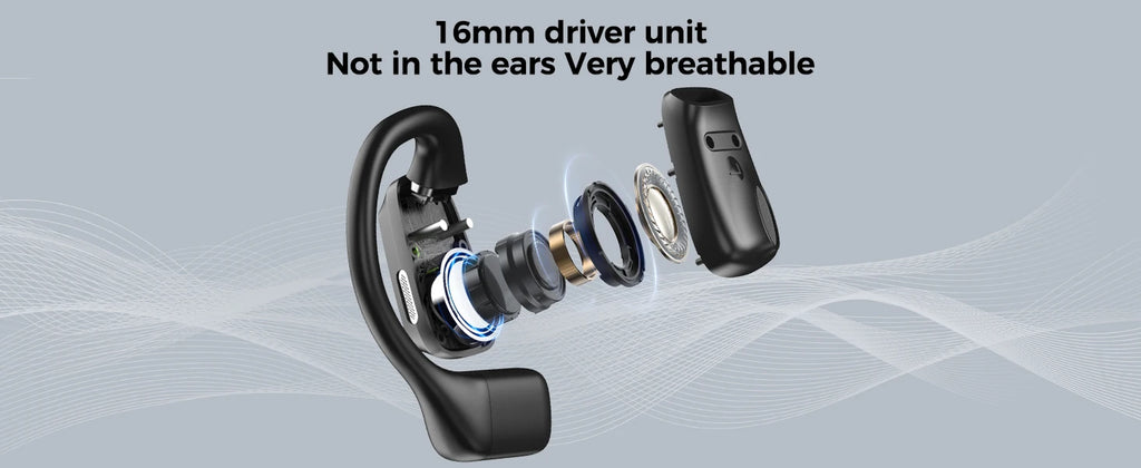 [135 Translator Earphone] Erazer XP6 Bluetooth Earphones Headset DIY Equalizer APP AI Wireless Headphones Travel Touch Screen