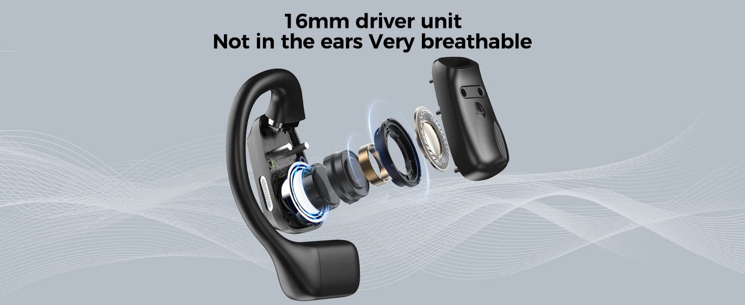 [135 Translator Earphone] Erazer XP6 Bluetooth Earphones Headset DIY Equalizer APP AI Wireless Headphones Travel Touch Screen