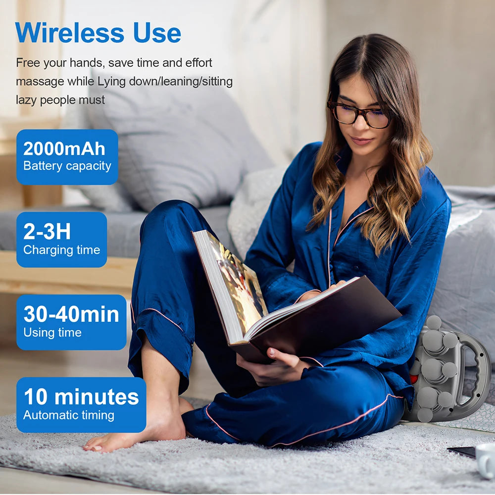 22-Head Fascia Gun High Frequency Vibration Body Massage Gun Back Massager Waist Massager Neck Shoulder Thigh Fascia masajeador