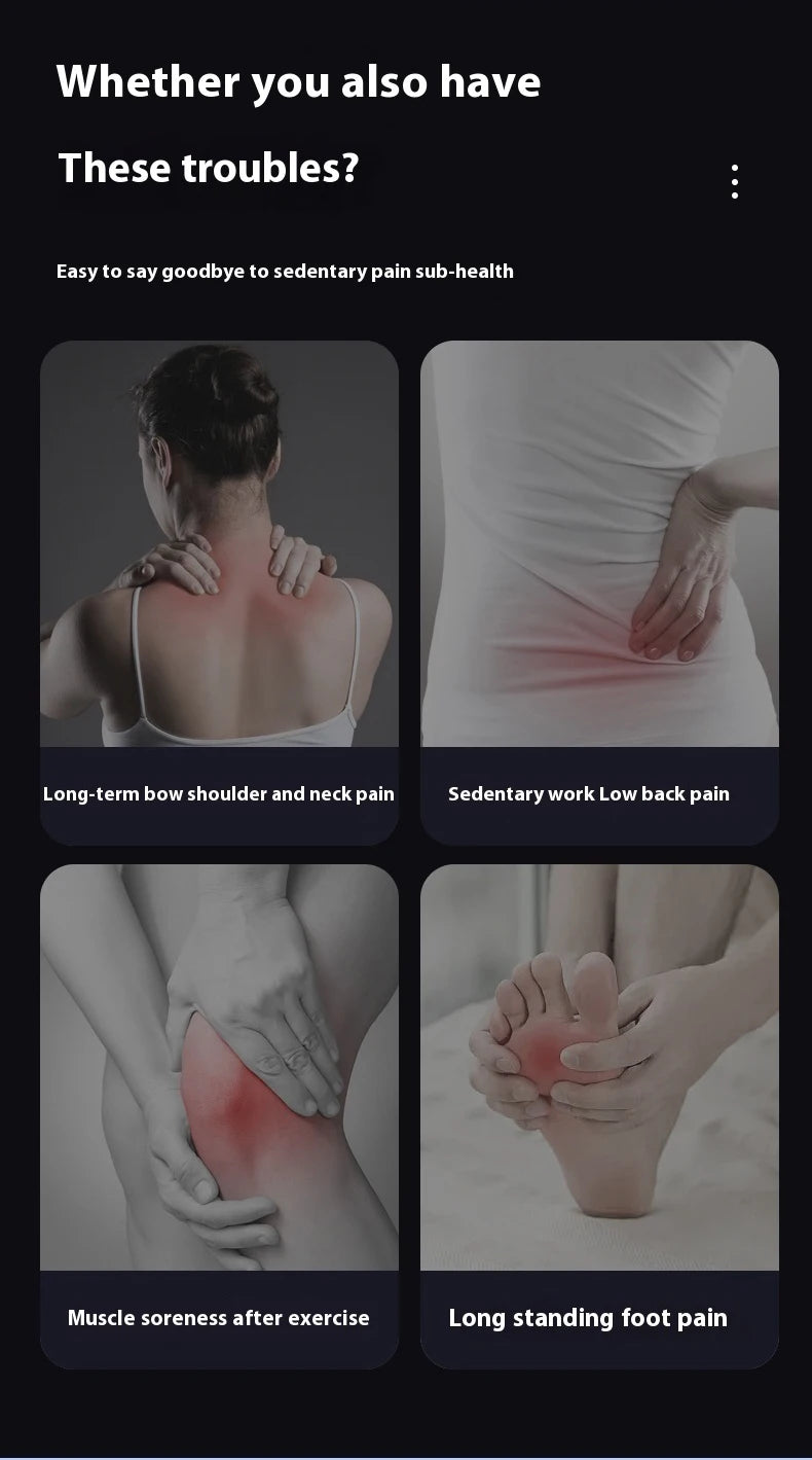 Handheld massager Deep Tissue Body Massage Muscle Massager Tool for Easing Shoulder Back TensionChiropractic Myofascial Release